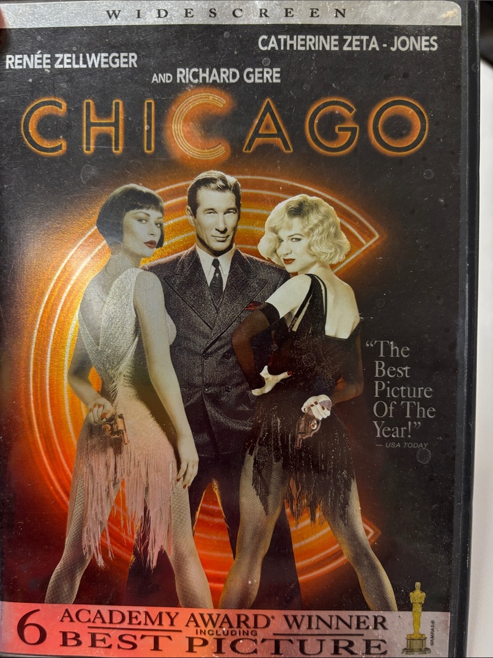 Chicago (Widescreen) Movie DVD - Black & Gold Cover